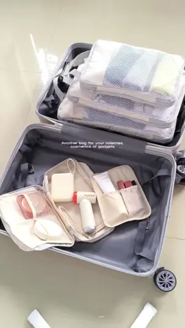 space saving travel organizer compression bags 🤍 #travelbag #compressionbag #organizerbag #travelorganizer #packwithme 