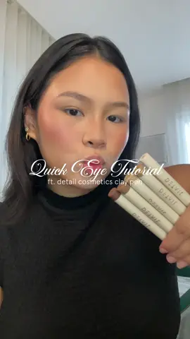 she’s versatile, no-fuss, AND budge proof 🙂‍↕️ full eyelook (minus eyeliner hehe) using @Detail Cosmetics Clay Pens 🫶🏻 #makeupph #BeautyTok #eyelook #makeuptutorial #detailcosmetics 