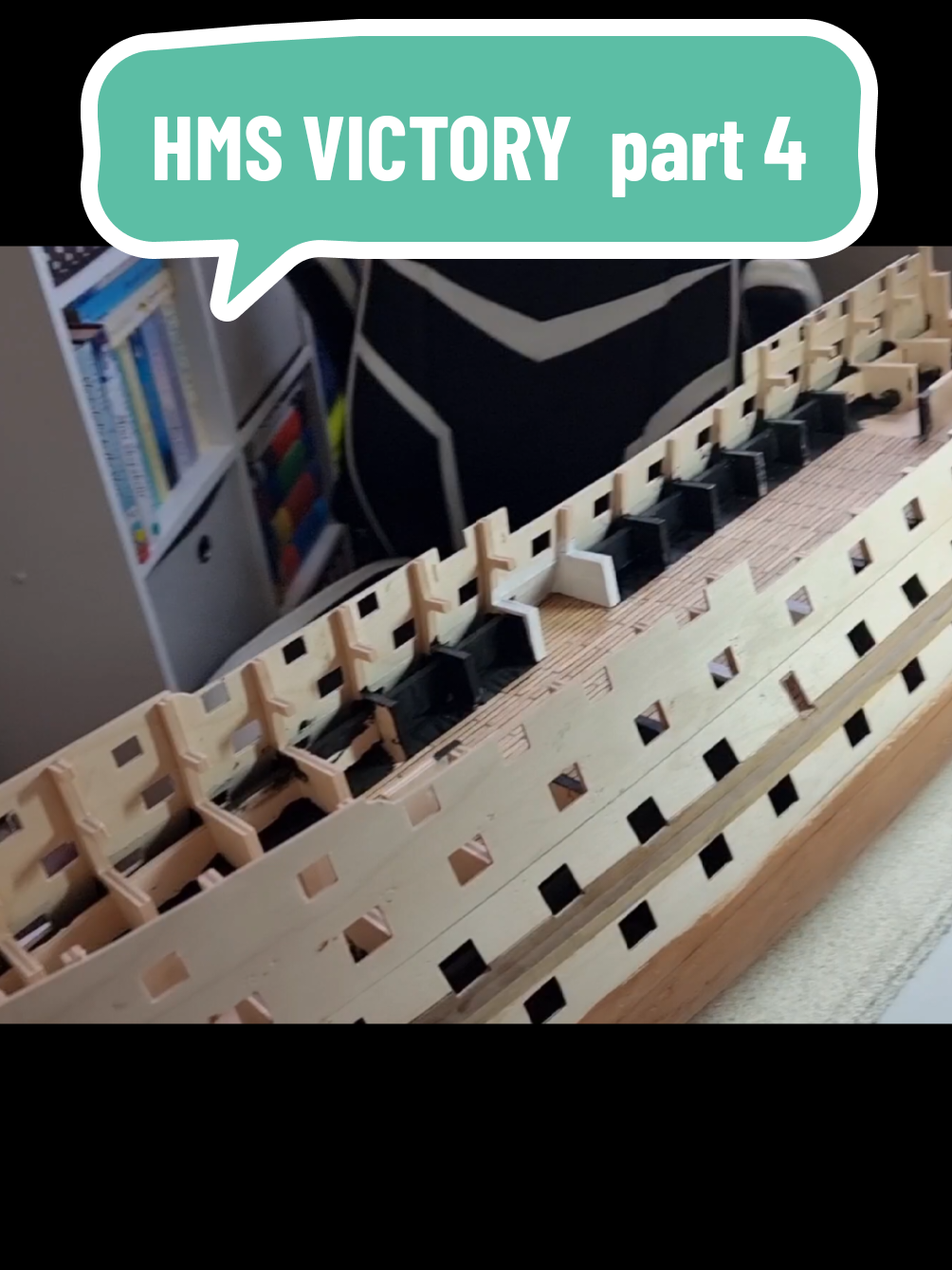 Caldercraft HMS VICTORY  large scale wooden model  part 4 #model #caldercraft #hmsvictory  #boat #modelboat #fyp #planking #deck 