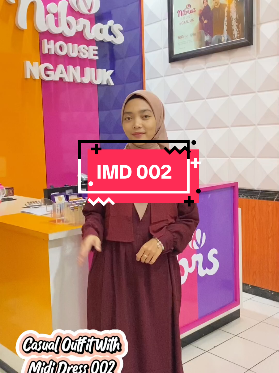IMD 002 by Nbrs😍 Tampil lebih dengan model unik dan cantik dengan outfite yang menarik🤩 yuk samaan dengan mina sekarang juga🥳 #outfit #tunik #mididress #fyp #xybca #nbrs #masukberanda #nibrashousenganjuk 
