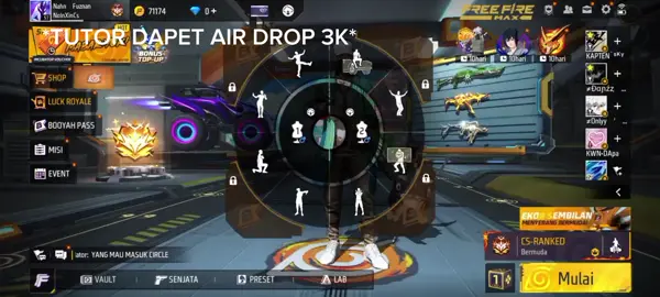 Tutorial Dapat Spesial Air Drop 3K | Grup Mabar FF Cek Komentar #freefire #csrank #masukbranda 