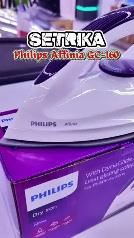 Rekomendasi Setrika Dengan Taplak Dynaglide Lebih Licin & Ringan Philips GC-160 #philips #setrika #setrikalistrik #setrikaphilips #setrikaviral #belilokal #cuantanpabatas #wibgajian #paydaysale 