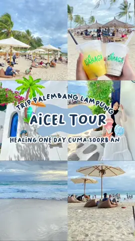 healing one day cuma 300ribuan  udah bisa trip palembang - lampung lohh 😍🏖️ jalan jalan ke 3 tempat destinasi hits yang ada di lampung 🤩 ikut trip nyaa disini yaa @Butuh healing ? welcome😍 😍 ‼️  #aiceltour #aiceltourpalembang #trippalembanglampung #opentrippalembang #wisatalampung #trippalembang #fyp #foryoupage #infopalembang #viralpalembang #fyppalembang 