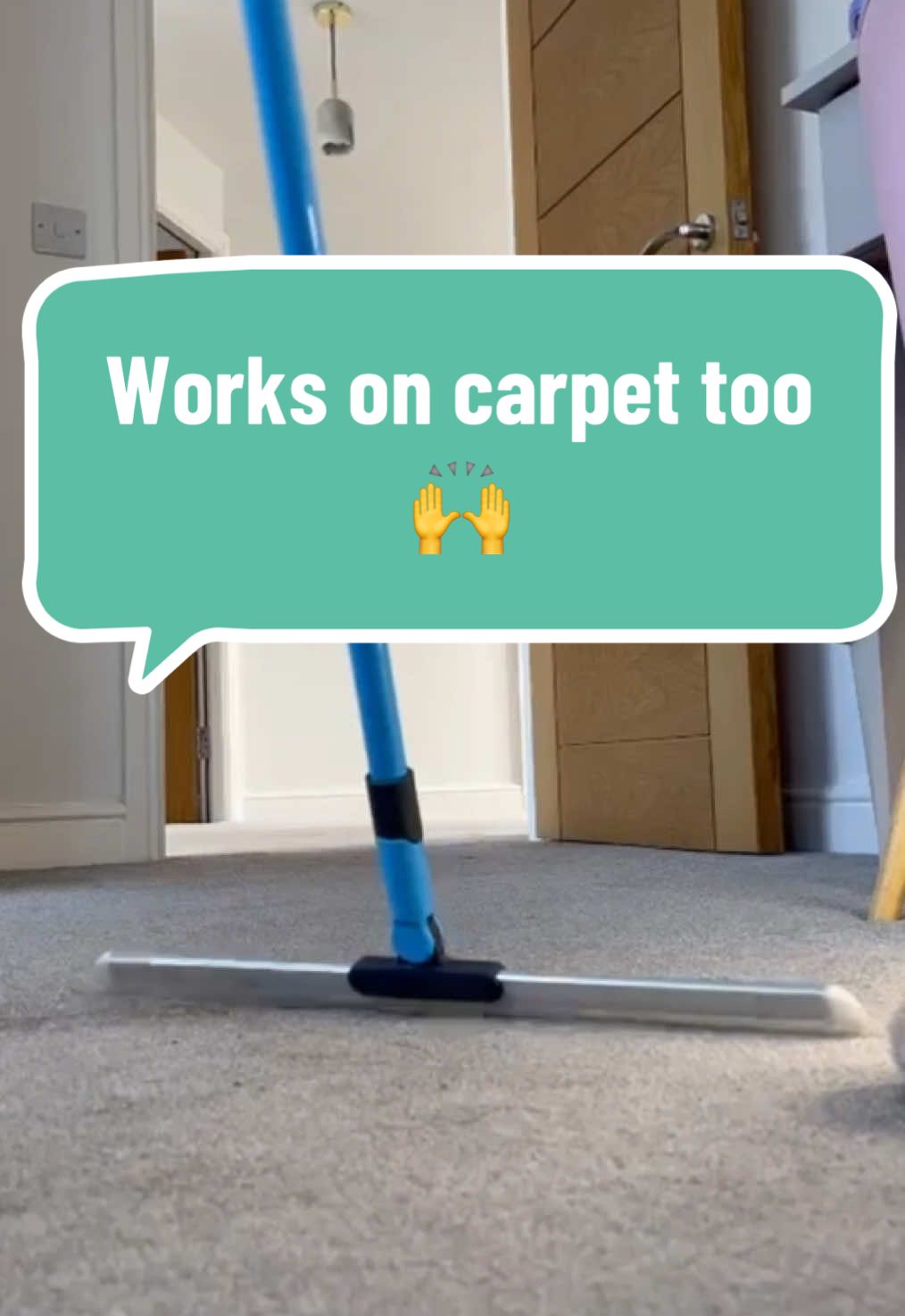 This was just one section 😅 The Minky Flexi Edge Blade Floor Sweeper works wonders on carpets, effortlessly picking up pet hair, human hair and all those pesky bits that love to hide in your carpet ✨  #CleanTok #floorcleaner #carpetcleaning #cleaningtiktok #cleaning #sweepers 