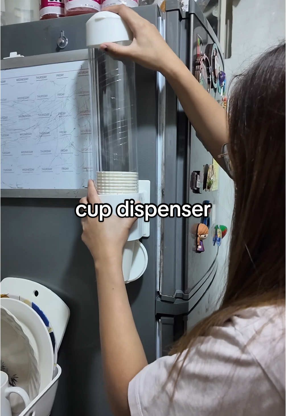 Lagayan ng mga disposable cups #disposablecup #cupholder #cupdispenser 
