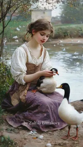 In style of William Adolphe Bouguereau ✨️✨️✨️#klingaicpp #girl #zulfiiaermakova #oil #ai #fantasy #elegant #oilpainting #monalisa 