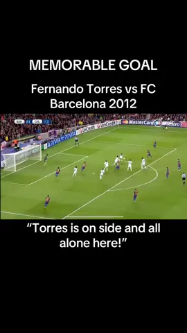 Fernando Torres vs Barcelona 2012 | MEMORABLE GOAL Torres brought out his Liverpool days finishing here… Barcelona went all out attack vs Chelsea in this must win match back in the champions league aggregate days…leading to Torres doing this! Torres drew level at 2-2 meaning Chelsea won (3-2 on aggregate) having won 1-0 at Stamford Bridge the game before. This was peak champions league. Torres sank Barcelona dreams to reach a second ucl final in a row. A prime Barcelona I might add, in these dying moments. Heartbreak for Barcelona fans. What a goal by Torres! What a pass by Bosingwa! #fernandotorres #torres #ucl #championsleague #championsleaguenights #uefa #barcelona  #chelsea #football  I couldn’t find a good quality video commentary with Gary Neville 😭but this will do….