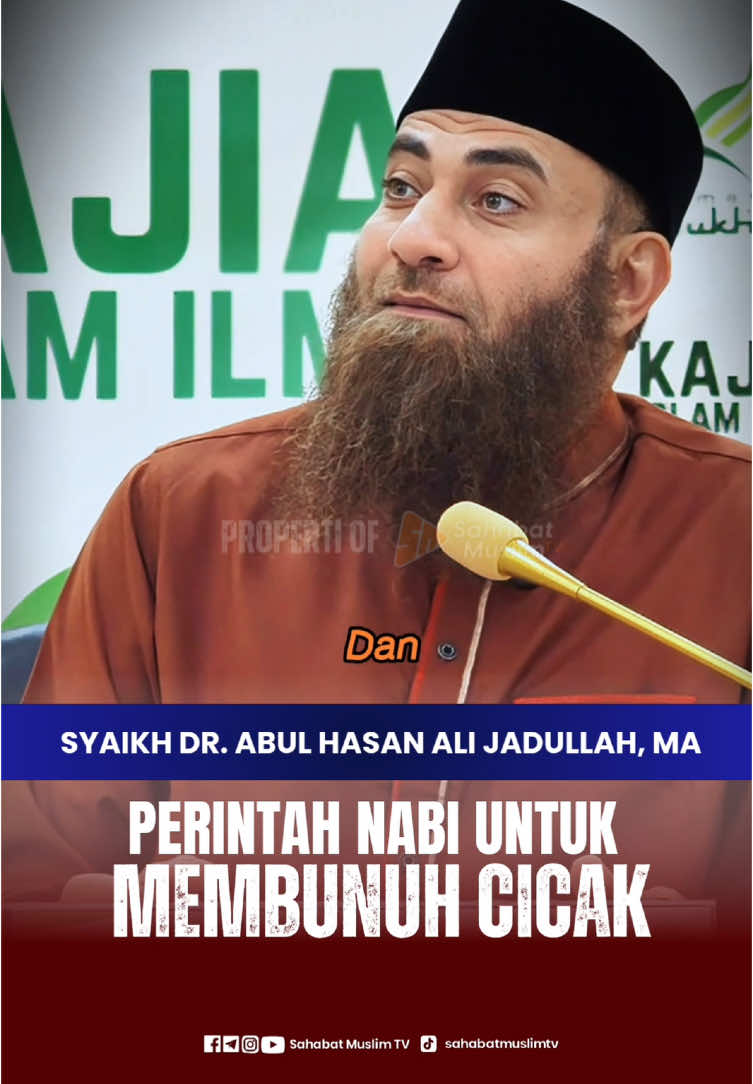 🎥 FAEDAH SINGKAT Bersama : 🎙️ SYAIKH DR ABUL HASAN ALI JADULLAHU, MA  حفظه الله تعال PERINTAH NABI UNTUK MENBUNUH CICAK Silahkan Kirim Pertanyaan Anda melalui DM Instagram @sahabatmuslimtv 🖥️ Subscribe Channel YouTube Sahabat Muslim TV : https://youtube.com/@sahabatmuslimtv?si=Qow4OqTqJHbN8wlZ 🖥️ Facebook : https://www.facebook.com/share/1ECsPEjw9M/ 🖥️ Instagram : https://instagram.com/sahabatmuslimtv Bantu Share Yuk... Supaya bermanfaat dan ladang pahala kita... Aamiin Jangan lupa di Subscribe, Like, dan Share Semoga bermanfaat, barokallahu fiykum Jazaakumullahu Khayron Sahabat Muslim TV #tauhid #sunnah #sahabatmuslim #ustadzfarhanabufuraihan #sahabatmuslimtv #dakwahsunnah 