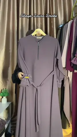 Abaya Zaina Smoke warna paling nest seller😍🥰🌸#abayazaina #gamisfortaleza #TikTokLIVE #LIVE 