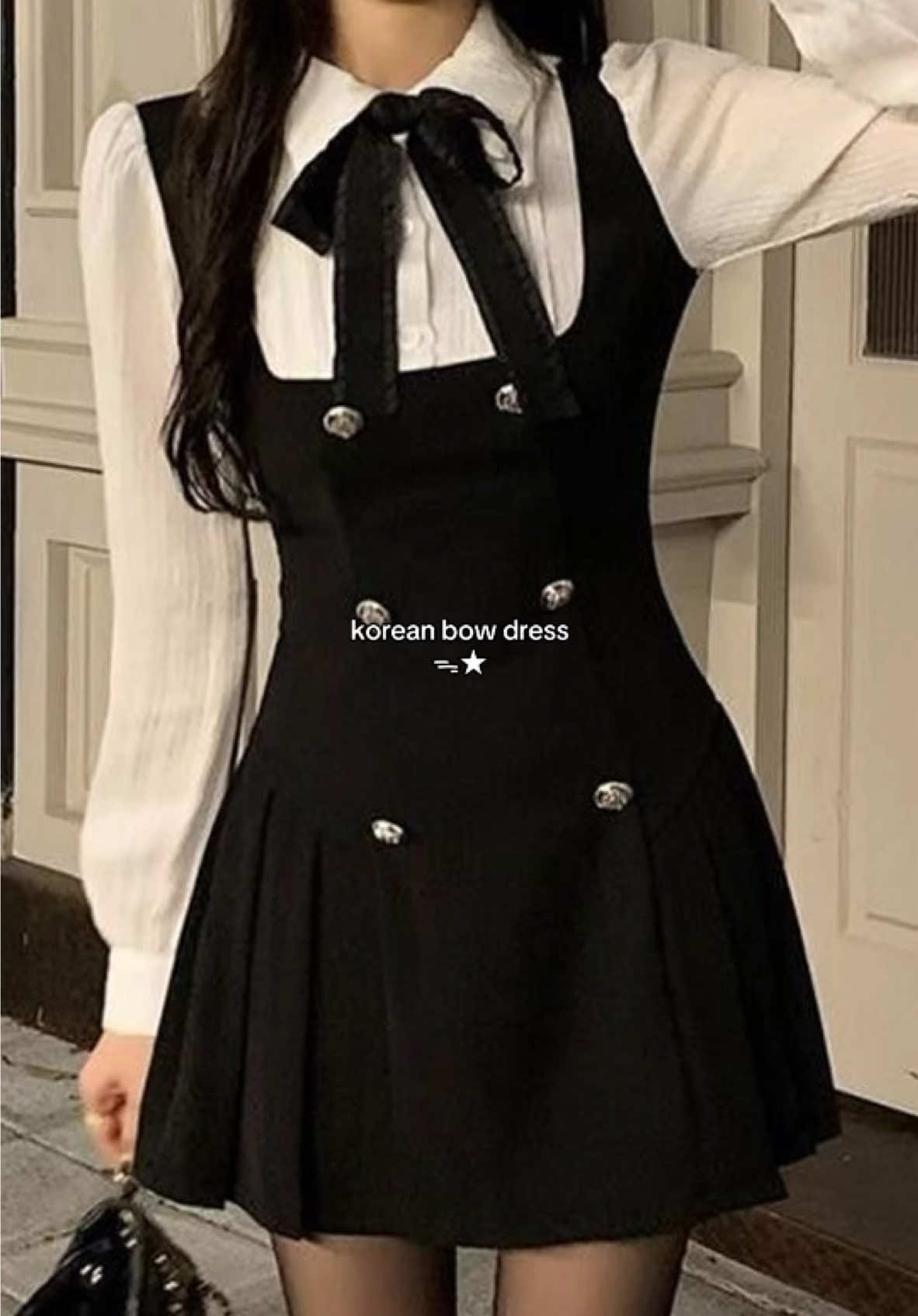 korean bow dress in Nepal🎧🖇️  ~aesthetic and cute  -shirt and dress attached  ~aesthetic korean dress in nepal Perfect for dates #valentines  ♡Style it with cute loafers for aesthetic Korean look  Get Korean outfits in Nepal on @kawaiishop.np 💗  Aesthetics: coquette . acubi . Korean . cute . oldmoney . Y2k  Instagram: kawaiishop.np🎀 #korean #kpop #kdrama #jennie #jenniekim #blackpink #outfit #jennieinspired #bowshirt#softgirl #korean #kdrama #kpop #kawaiiaesthetic #cute #koreandress  #kawaiioutfitswithme #kdrama #kstyle #aesthetic #coquette  #aesthetic #fyp #fypシ #fy #pinterest #kawaiioutfitswithme #kawaiishopnp  #giftidea #bow #coquettecore  #wonyoungism #pinkaesthetic #explorepage Korean shirt in nepal • korean skirt in nepal • korean t-shirt in nepal • Korean top in nepal for girls • korean dress in nepal • Korean clothes in nepal • kdrama inspired outfits in nepal • kpop inspired outfits in nepal • Korean outfits in nepal • jennie outfit in nepal • Korean bow shirt in nepal •Korean blouse