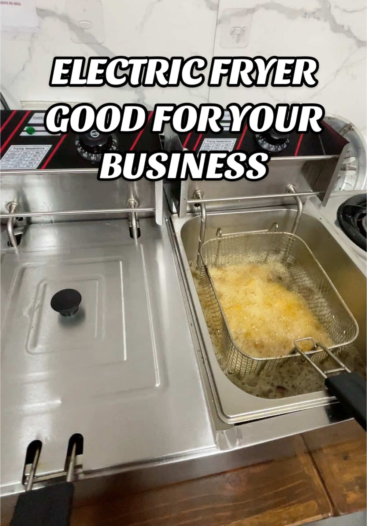 Gusto mo ba ng electric fryer na mabilis uminit parang ulo ng Nanay mo? Eto ohh sobrang tipid pa sa kuryente 👌 #electricfryer #deepfry #electricfryerforbusiness 