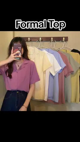 Formal Top #formalwear #outfitinspo #fashioninspo #fashiontutorial #styletips #poloshirt #top 