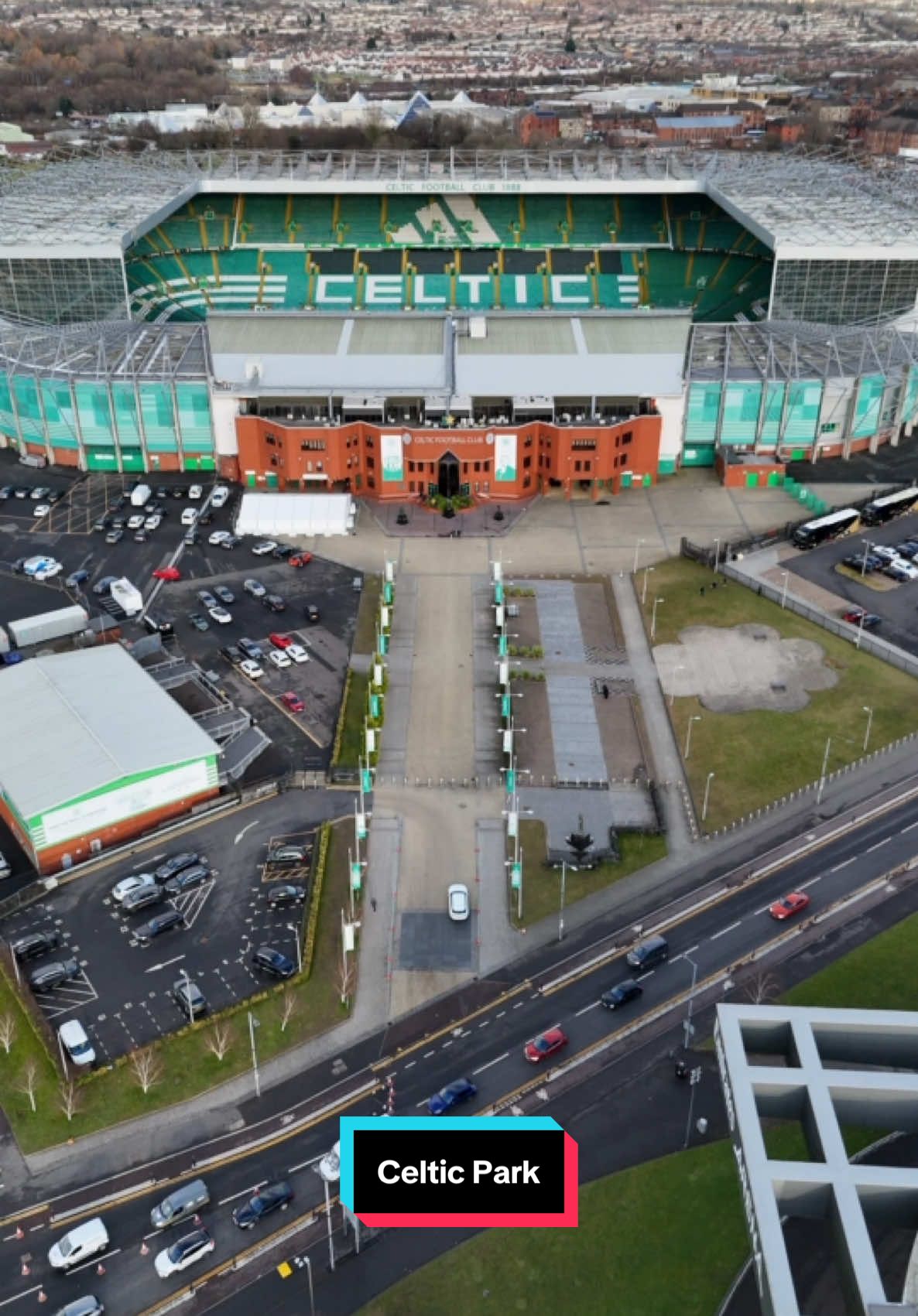 Celtic Park - The home of Scottish Premiership side Celtic FC #CelticFc #celtic #glasgowceltic #glasgow #Scotland #scottishfootball #celticpark #parkhead #gallowgate #footballtiktok #football #drone #djimini4pro #fyp #foryoupagе 