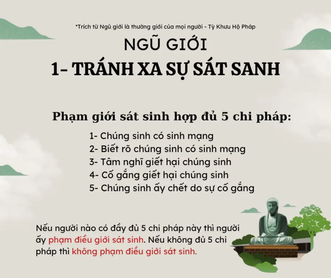 Pháp hành giới thuộc về phần đầu mà hành giả cần phải thực hành trong giai đoạn đầu trước tiên, hành giả có tác ý trong đại thiện tâm giữ gìn giới của mình là giữ gìn thân và khẩu tránh xa 3 thân ác-nghiệp và tránh xa 4 khẩu ác-nghiệp, để thành tựu 3 thân thiện-nghiệp và 4 khẩu thiện-nghiệp. * Tránh xa 3 thân ác-nghiệp - Tránh xa sự sát-sinh - Tránh xa sự trộm-cắp - Tránh xa sự tà-dâm * Tránh xa 4 khẩu ác-nghiệp - Tránh xa sự nói-dối - Tránh xa sự nói lời chia rẽ - Tránh xa sự nói lời thô tục - Tranh xa sự nói lời vô ích Hành giả thực hành pháp hành giới đầu tiên, giữ gìn thân khẩu trong sạch, thanh tịnh để làm nền tảng, làm nơi nương nhờ cho pháp hành thiền định và pháp hành thiền tuệ được phát triển tốt. Trích từ “Ngũ giới là thường giới của mọi người” - Tỳ Khưu Hộ Pháp #phatphap #phaphoc 