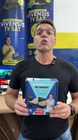 Vocês ja conhecem o novo lançamento da Vivensis? Conheça o VX Smart, receptor 3 em 1: Smart TV, TV parabólica e música ja com Android 12.