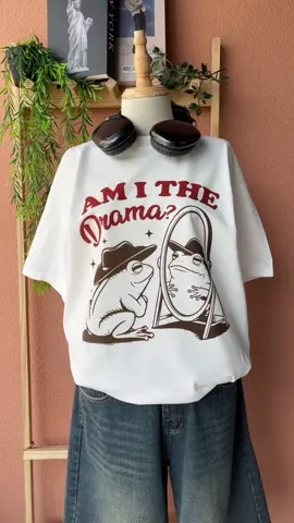 Am I The Drama! 🤷‍♀️😂 #drama #dramashirt #frog #funnyfrog #meme #frogshirt #funnyshirt 