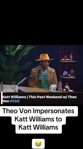 Theo Von impersonates Katt Williams to Katt Williams 😂😂😂 #comedy #funny #fyp #theovon #kattwilliams 