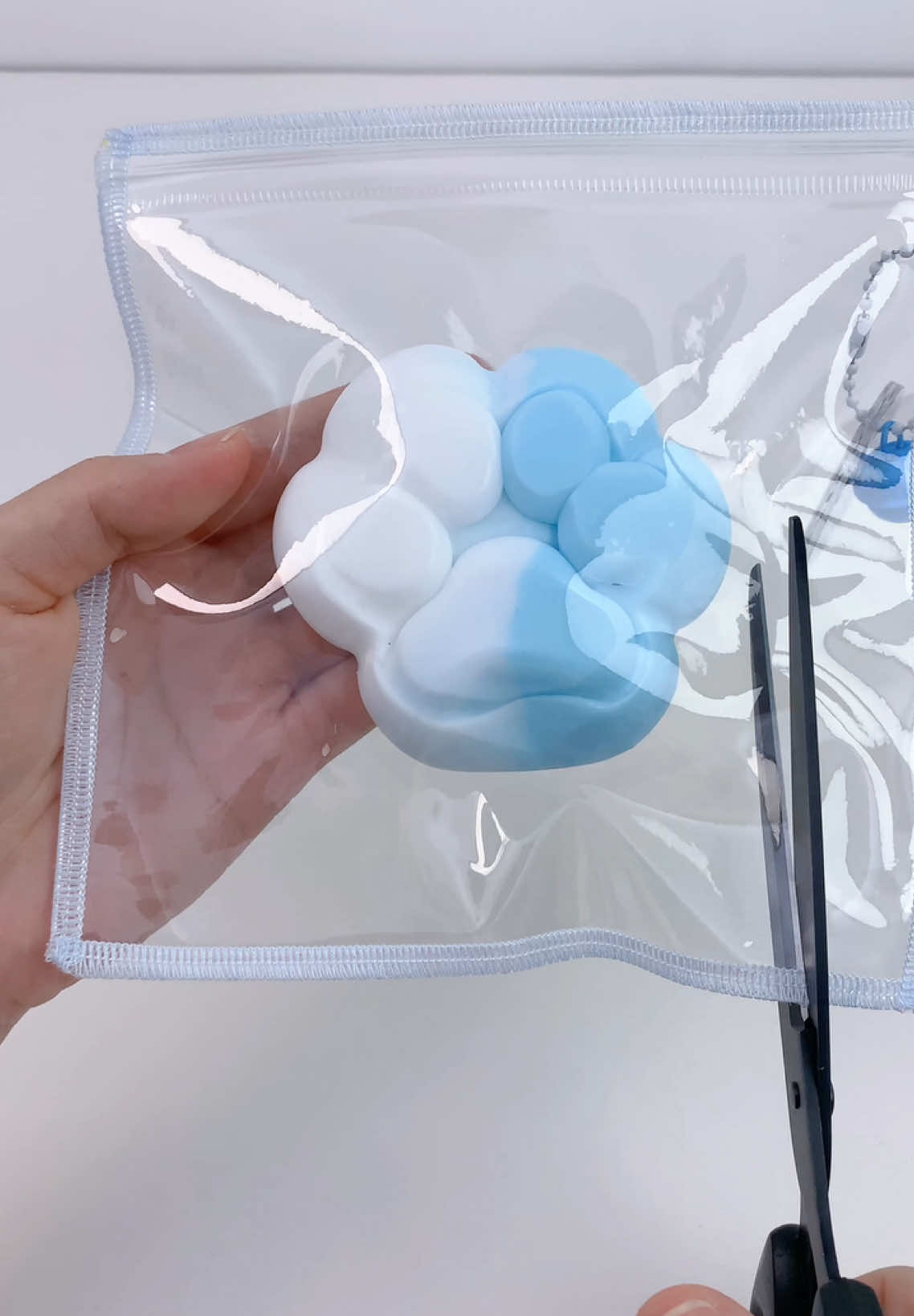 FUFUSQUISHY ASMR 🐾🐾White Blue Two Tone Paw