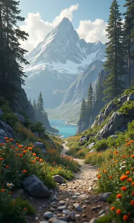 The beautiful Mount Everest if they moved it to the Alps!! Amazing AI  Mount Everest, standing at 8,848.86 meters (29,031.7 feet), is the tallest mountain on Earth, located on the border between Nepal and China. Known as Sagarmatha in Nepal and Chomolungma in Tibet, it’s a symbol of human endurance. The mountain grows about 4 millimeters each year due to tectonic activity, but the extreme altitude and lack of oxygen make it incredibly dangerous. Climbers face harsh conditions, with the 