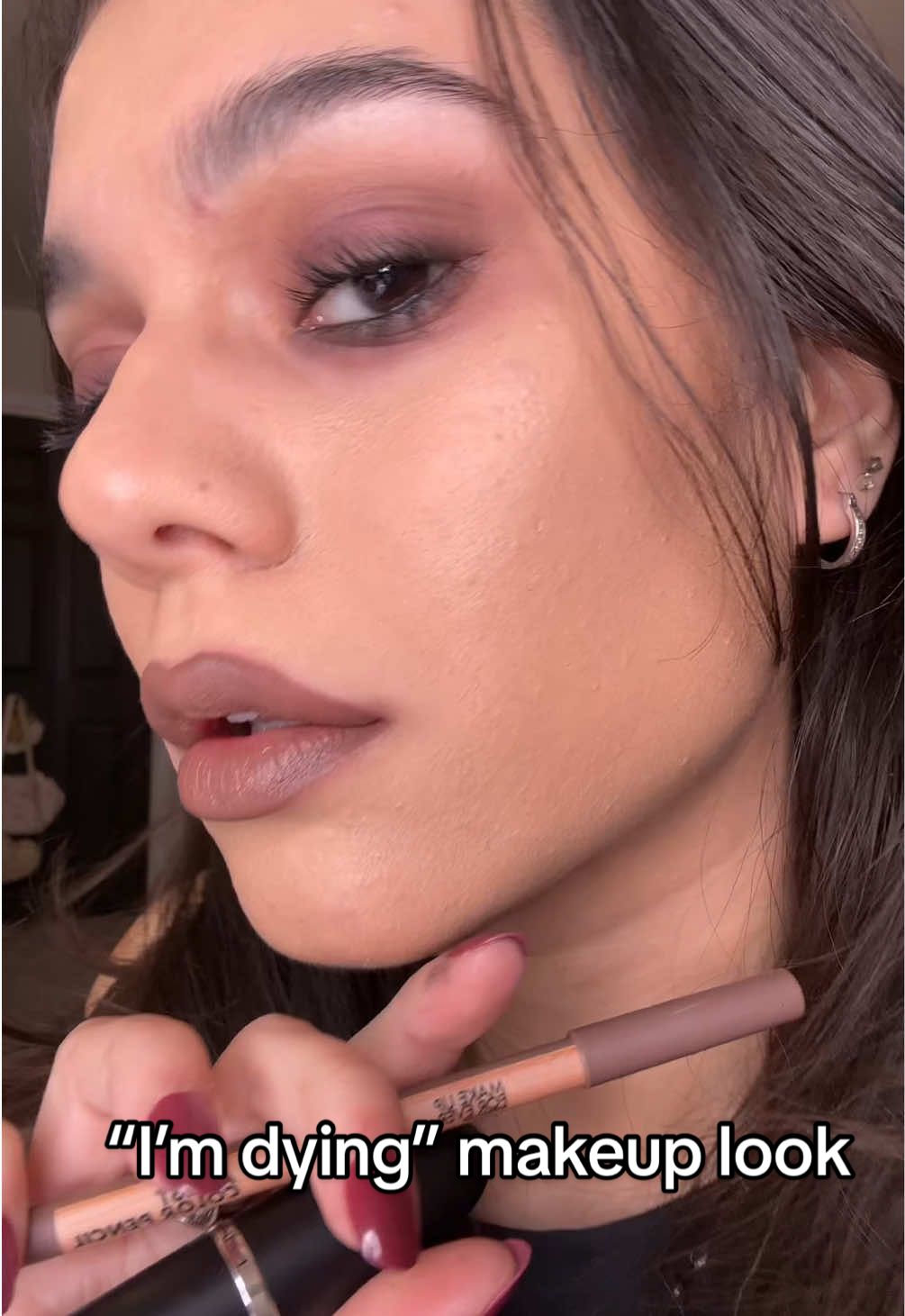 #lipcombo #grungemakeup #maclipstick #greylipstick #grunge #makeuplook #fyp 
