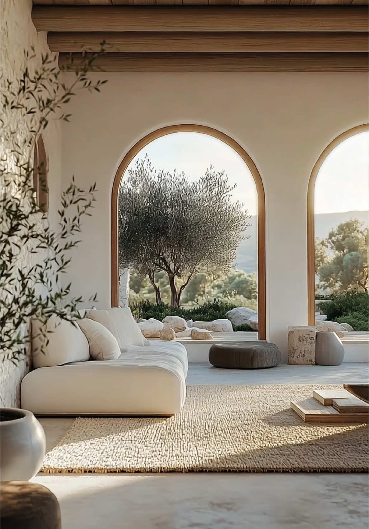 A serene retreat in the heart of Mallorca Spain ✨🇪🇸 . . . . . . . . . . . . . . . . . . . . . . #rusticdecor #WabiSabiStyle #SpanishArchitecture #farmhousedecor #OliveTreeRetreat #countryhouse