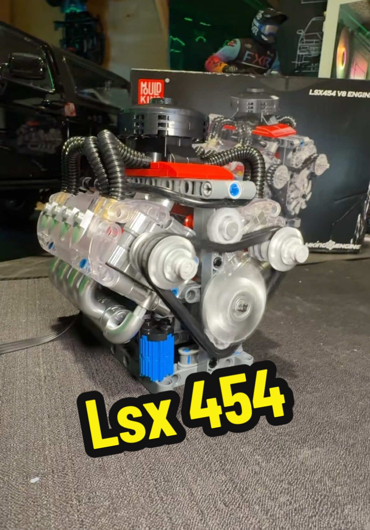 “MJust finished the Mould King LSX 454 engine building blocks kit—487 pieces and almost 3 hours later! 🛠️ The coolest part? Once you’re done, you hook it up to the remote controller and watch the motor come to life! 🔥 Seeing a kid’s eyes light up after building this? Priceless. 😎 #MouldKing #LSX454 #BuildingBlocks #RCMotor #ModelBuild #LEGOEngine #DIYProjects #STEMFun
