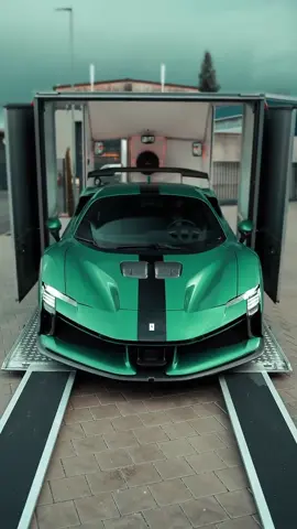 Verde Jewel 🤑 • • • Ferrari SF90XX (IG 📸 @pamocars) #luxury #speed #luxuryspeed #ferrari #sf90xx #widebody #turbo #pull #review #best #coolest #fastest #exhaust #revving #car #auto #fyp 
