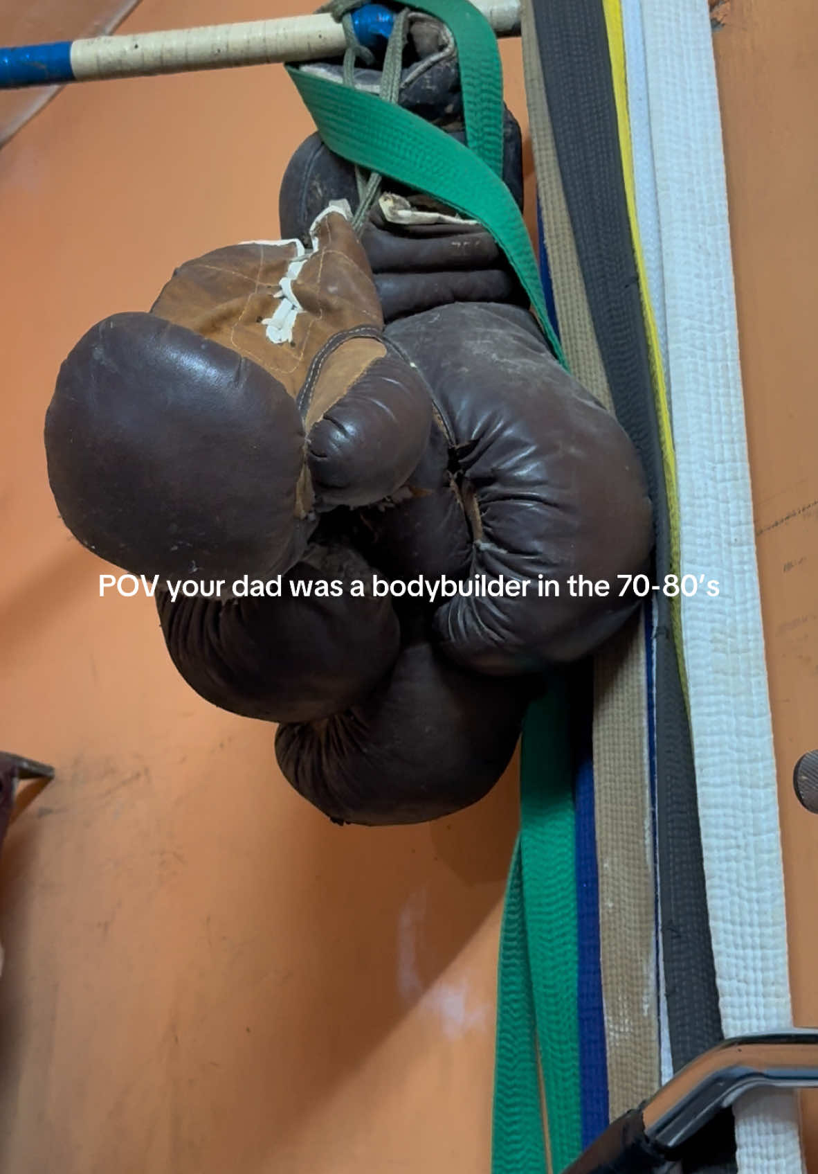Home gym #oldschool 🏋️ #gym #dad #bodybuilder #mauritius 