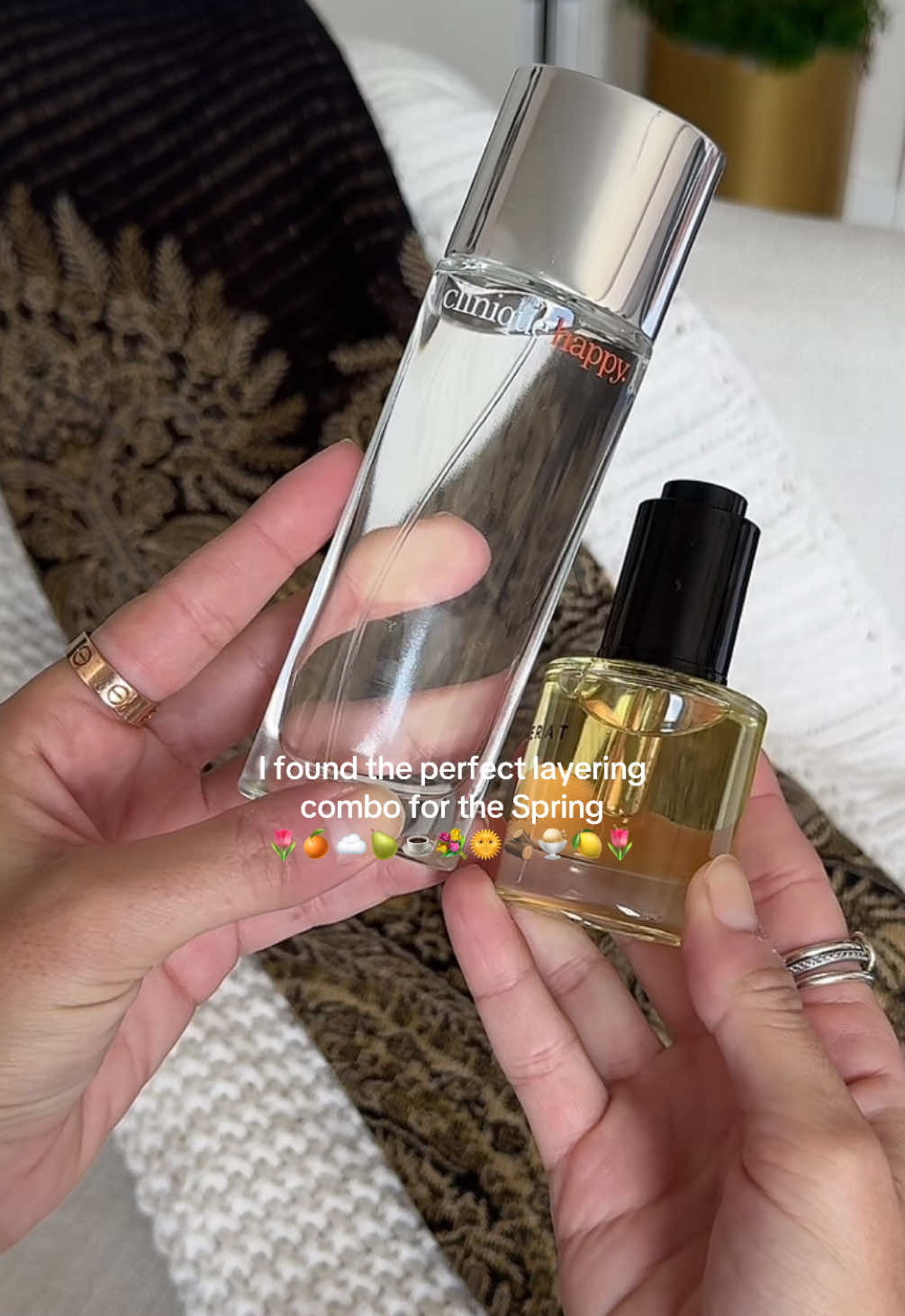 I found the perfect layering combo for Spring #GiftedByClinique @Clinique 🌸🍊🍐🪵🌞 #perfumetok #perfumelayering #perfumecombo #fragrances #fragrancetok #clinique #Cliniquehappy #GiveHappyGetHappy #Clinique #GiveClinique #smellgoodfeelgood 