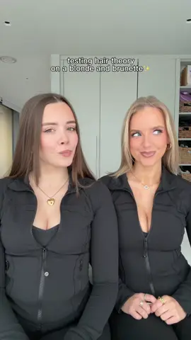 testing ‘hair theory’ with @zoeilanahill ✨✨  #hairtheory #hairstyles #hairtutorial  outfit @lululemon 