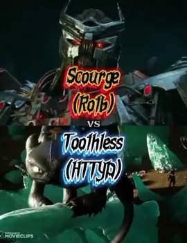 Scourge (Rotb) vs Toothless (HTTYD) #transformersriseofthebeasts #comotreinarseudragao2 