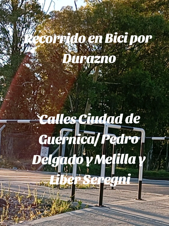 Recorrido en bici por  Durazno. Hoy calles : Ciudad Guernica/ Pedro Delgado y Melilla y Liber Seregni. @MurosVivos2020  #cultura  #turismolocal  #duraznouruguay  #CapCut 