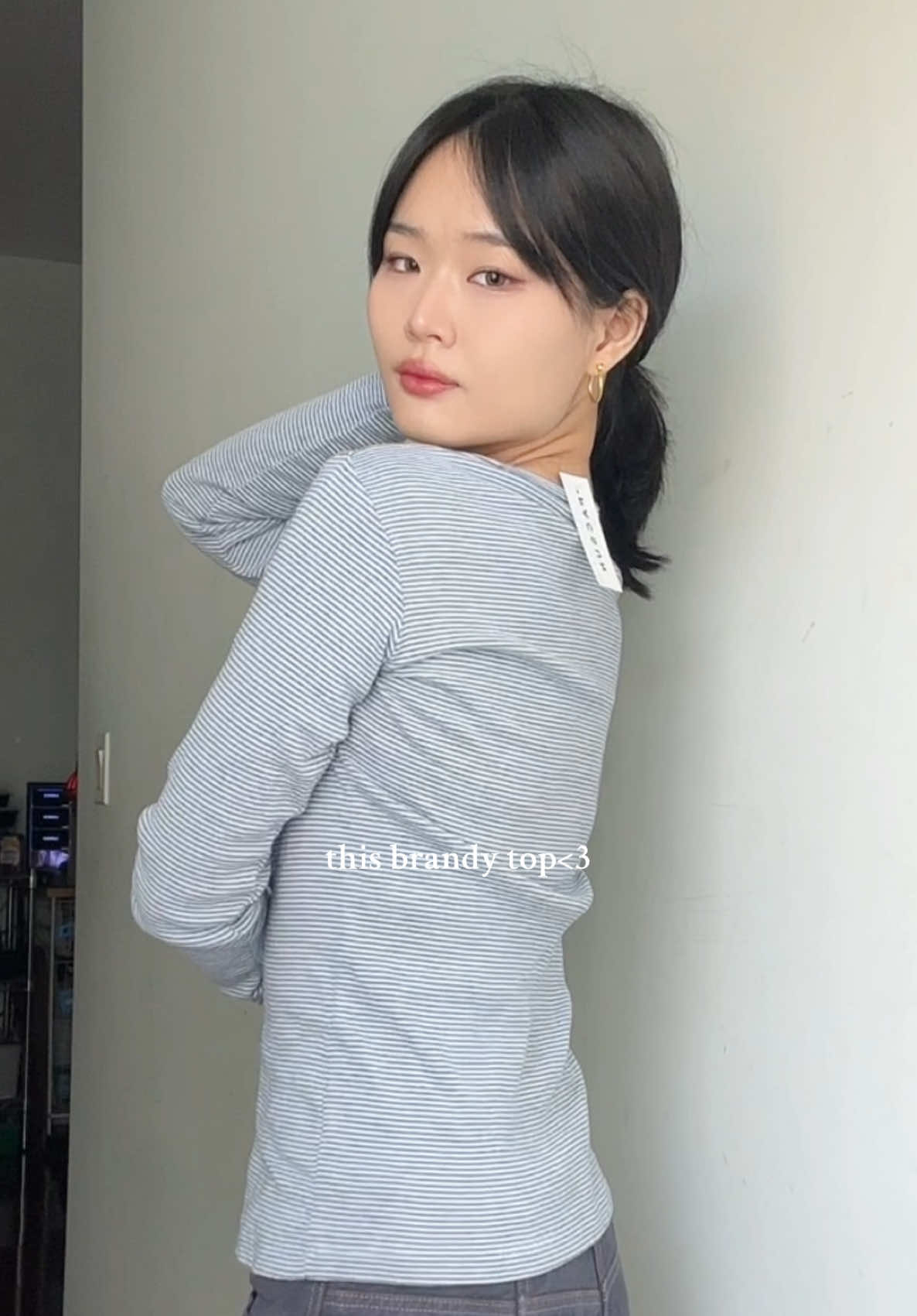 Top from @Brandy Melville @pacsun  Product: John Galt Women's Blue & White Striped Long Sleeve Top #tiktokshopjumpstartsale #johngalt #brandymelville #pacsun #outfit #brandymelvillehaul #brandyusa #brandymelvilleoutfits #tiktokshopfinds #tiktokmademebuyit #brandyusa #brandytops 