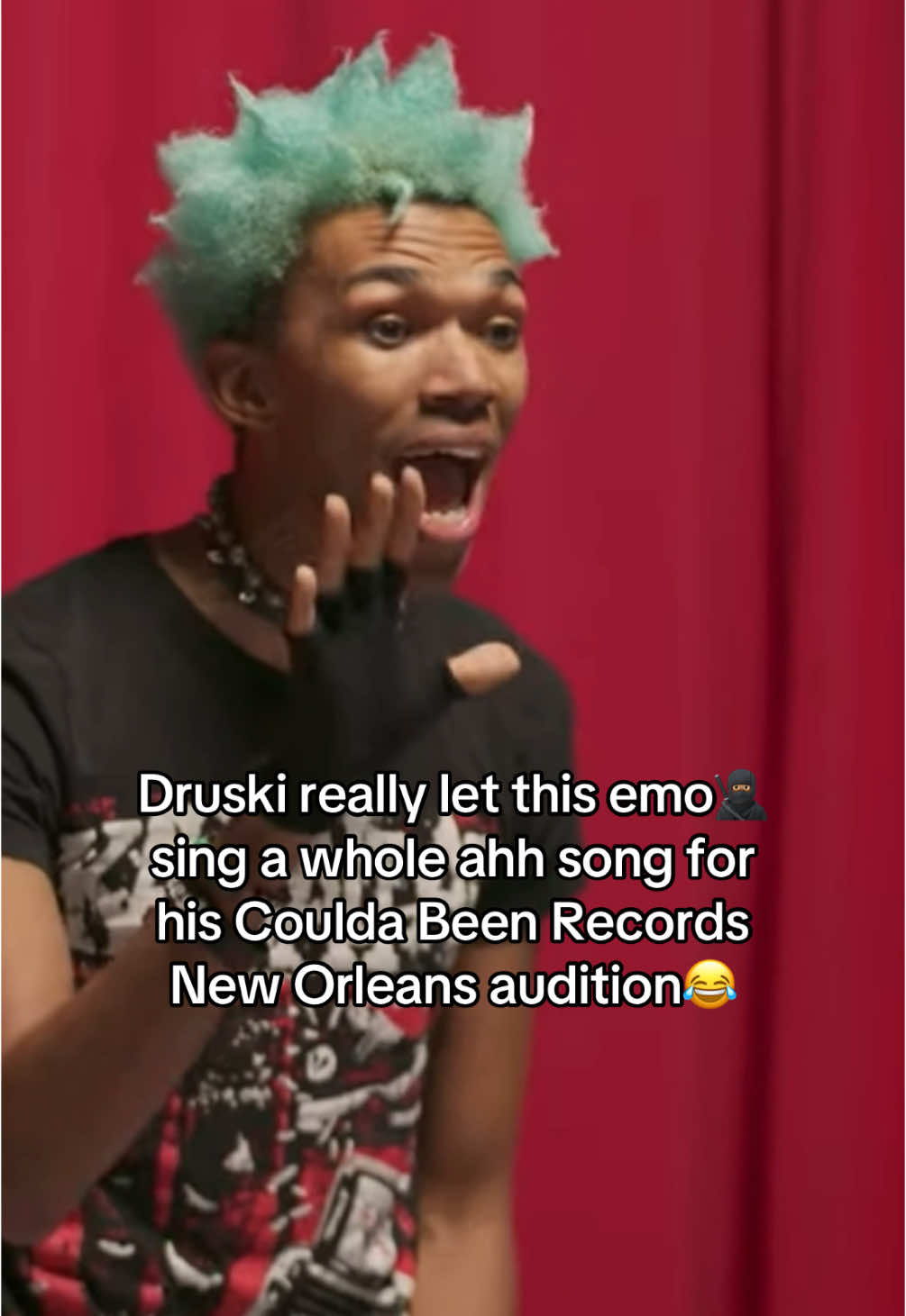 Replying to @Vonny Tang625 Druski was getting into it too🤣 #druski #couldabeenrecords #emo #poppunk #alttiktok @DRUSKI @Coulda Been Records 