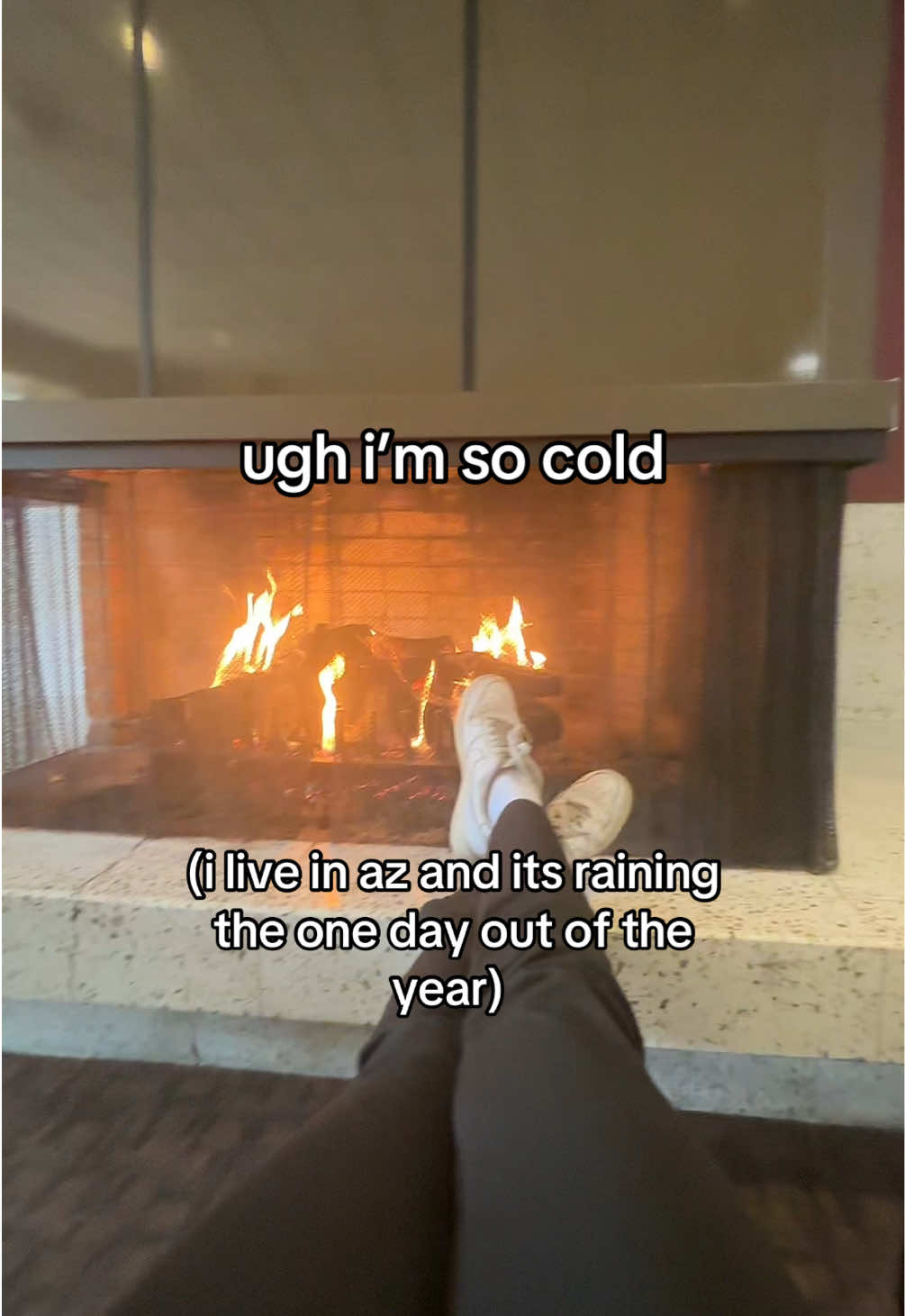like I grew up with snow days and negative weather… i think i should be able to handle az “winter” #asu #az #rainyday #fyp 