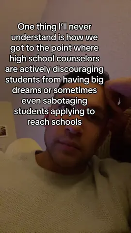 I know part of it is how overworked they are, but counselors should always build you up . . . #hs #highschool #college #collegelife 