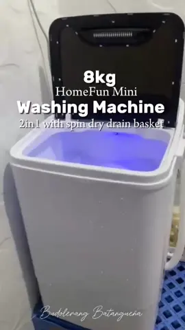Kung ang hanap mo ang washing na sasamahan ka for the long run and space saver,ito ang washing na para sayo! #homefun #washingmachine #miniwashingmachine #miniwashingmachinewithdryer 