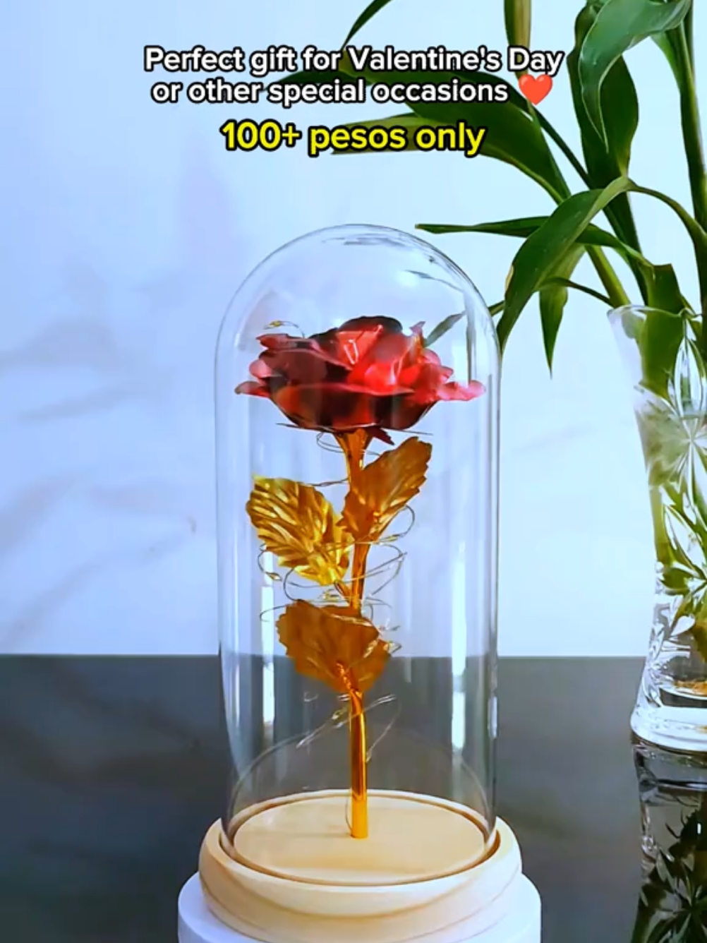 I am so inlove with this Led Light Rose in Glass Dome with FREE Batteries. Perfect gift for Valentine's Day or other special occasions ❤️  #roselamp #roselamplights #rosedomeglass #rose #flowers #ledlights #ledlightrose #ledlightroseinglass #ValentinesDay #valentines #valentinesgiftideas #valentinesgift #giftideas #giftideasforgirls #giftforvalentinesday #giftforgirlfriend #artificialflowers #eternalroseflowers #eternalroselamp 