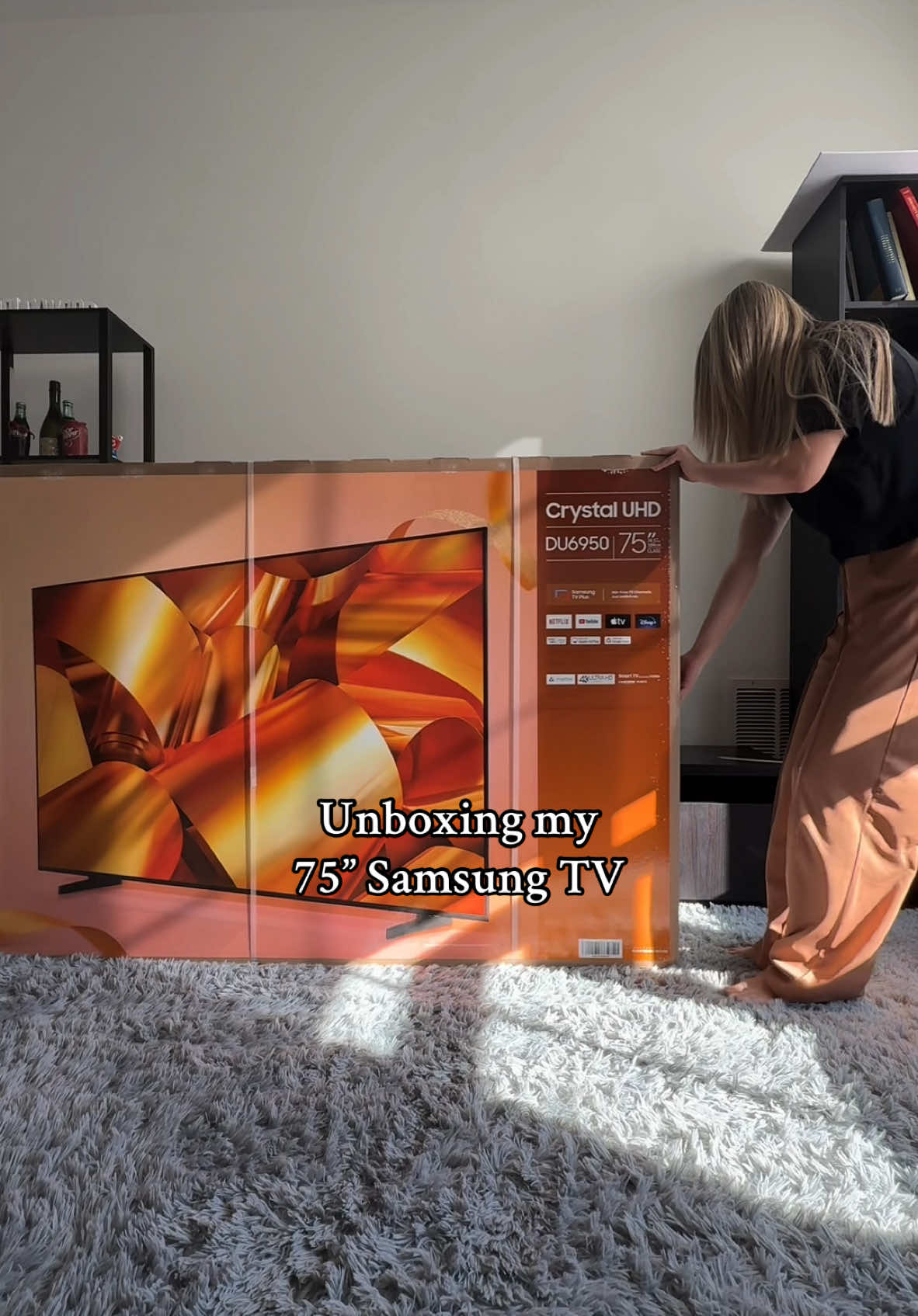 Unboxing my new @SamsungUS @Samsung 75” TV ❤️  . I got a very very good deal at @Best Buy ! I bought one Samsung 75” TV and got one 43” TV for FREE !! . And thanks to the @The Freebie Guy that always sends us the best deals !! . I’m so happy with my new tv !! . #newtv #unboxing #unboxingtv #tvunboxing #newacquisition #haul #bestbuyhaul #bestbuyfinds #samsung #samsungtv #bogo #bestdeals #ugc #ugcgirls #ugccreator #ugcexaple #ugcad #ugcjourney #ugccontentcreator   #CapCut 