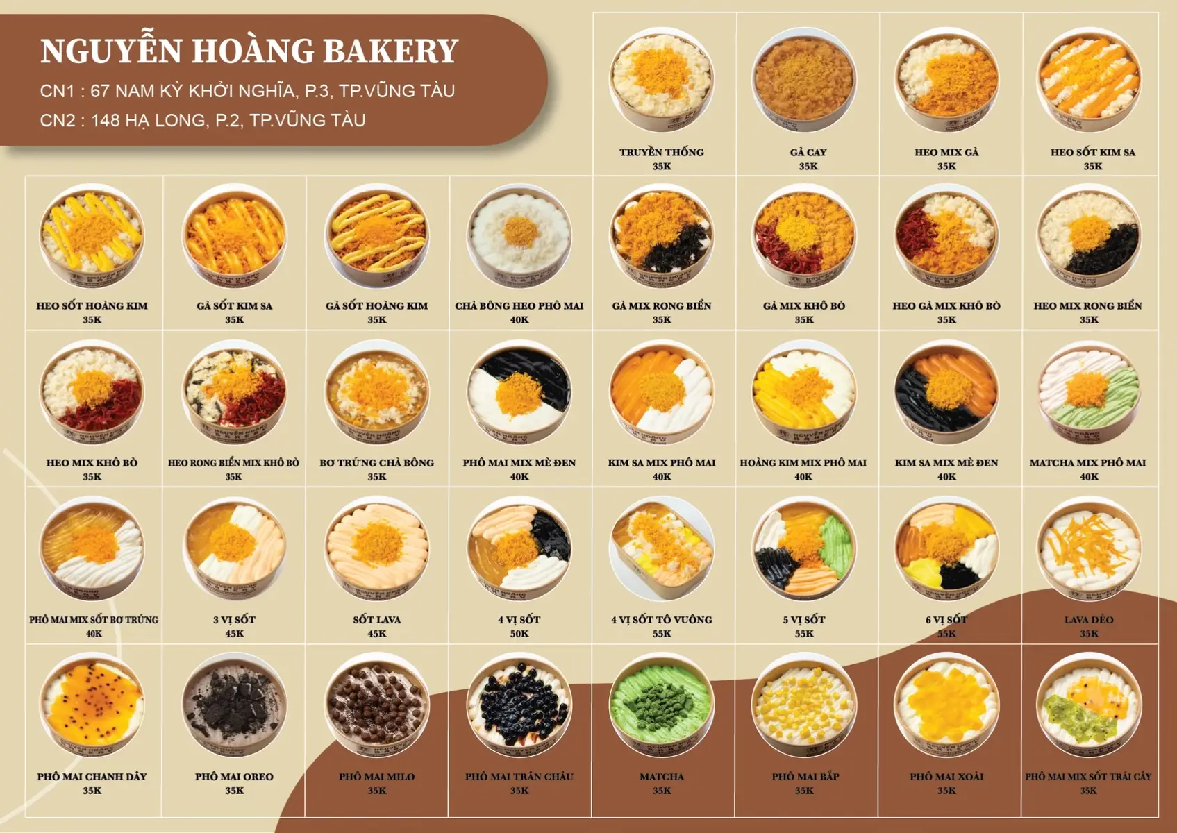 Bánh bông lan ra lò mỗi ngày nha khách ơi, các tình yêu lưu lại xuống Vũng Tàu ghé Nguyễn Hoàng mua bánh về làm quà nha. ❤️ #nguyenhoangbakerymenu #nguyenhoangbakery #bonglantrungmuoi #tet2025♥ #vungtau 