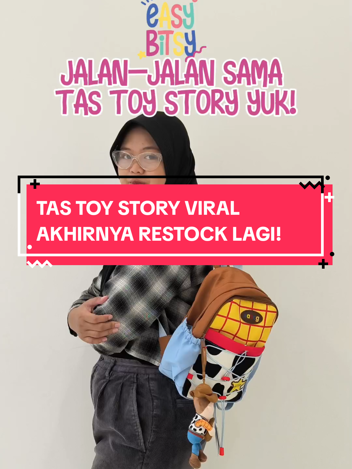 hayo siapa yang kemarin neror minsy tas toy story😥 tas toy story viral ini udah ready stok lagi guys! Yuk cek keranjang kuning sekarang 💛✨ #toystory #ranselsekolah #tasanak #tasanaksekolah #backpackanak #easybitsybags #disney #woody #tasviral 
