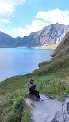 A Beautiful Disaster 🫶🏼✨⛰️ solo drone shot #naturevibes #fyp #fypシ #mtpinatubo #mtpinatubo #MtPinatuboCraterLake ##trekking #solodrone #droneshot 