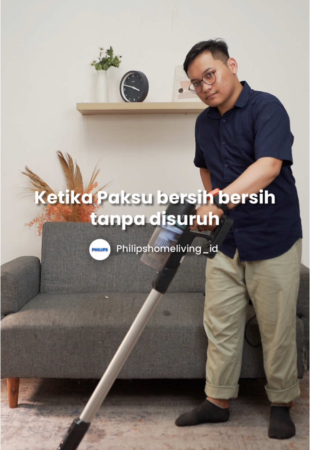 Bersihin rumah makin sat set ⚡ Philips Vacuum Cleaner XC3131, no ribet, no capek! Paksu aja auto gercep!Yuk, langsung checkout 😆 #philipshomeliving #homeliving #PilihKualitasPilihPhilips #Philips 