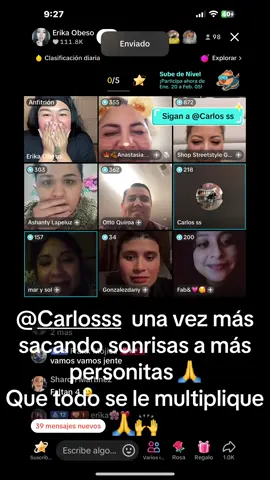 GRACIAS POR SACARLE SONRISAS A LA GENTE QUE TODO SE LE MULTIPLIQUE🍀CHICOS VAYAN A SEGUIR A CARLOS AQUÍ DEJAMOS SU USUARIO CRECE EL Y CRECEMOS TODOS, hay que crear una comunidad @Carlos ss 🧡🍀🙏🙏🙏 #apoyandoacarloss #bootcampuntalfredo🐩💗 #bootcampuntalfredo✨❤️ #tijuanaaaa #unatalkermesse #lapenanotevaallevaratailandia 