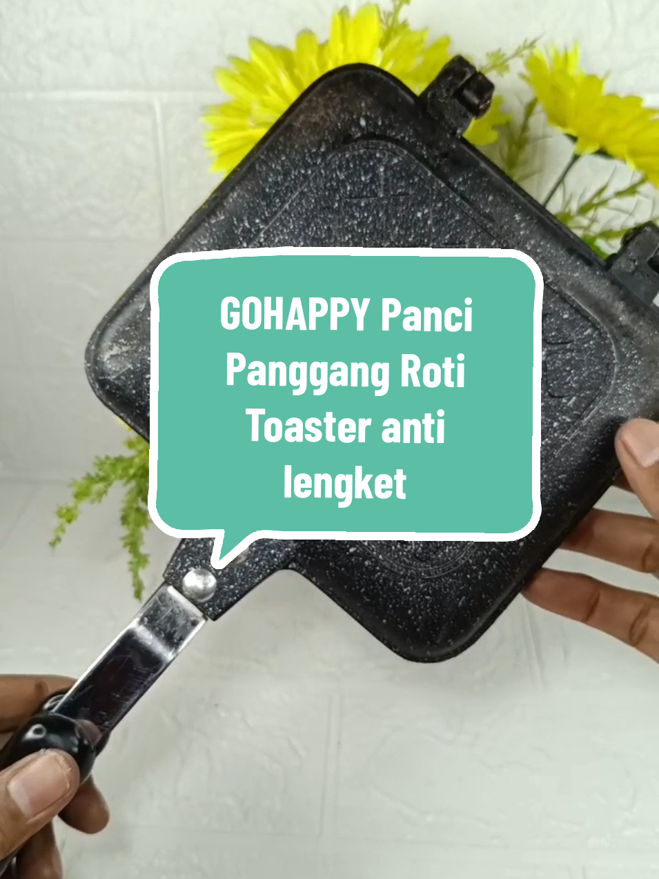 GOHAPPY Panci Panggang Roti Toaster anti lengket #gohappy #pancipanggangroti #pemanggangroti 