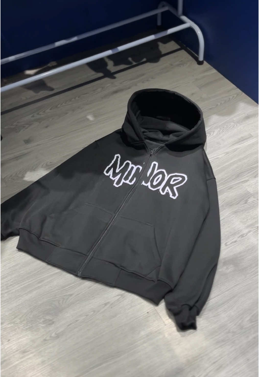 MINOR BOXY HOODIE ZIPPER BLACK DETAIL GLGSOFFICIALSTORE #OOTD #hoodie #ttshoplocal 