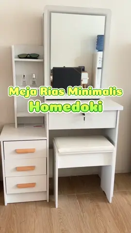 Meja rias minimalis dan aesthetic dari Homedoki cuma 500 ribuan aja guyss. Cek keranjang kuning sekarang #homedoki #homedokistore #homedokiindonesia #homedokifurniture #homeliving #homedecor #homedesign #furniture #furnituremaker #furnituremakeover #furnituremurah #furnituretangerang #fyp #foryoupage #viralvideo #viraltiktok #furnituredesign #homedesignideas #realitavideo #furnituremurah #furnitureviral #furniturebagus #kontenrealita #kontenkocak #offlinestore #tokofurniture #ekspresikanhariibu #ninjayu #menuviral #mejarias #mejariasminimalis #mejariasmurah #mejariasestetik 
