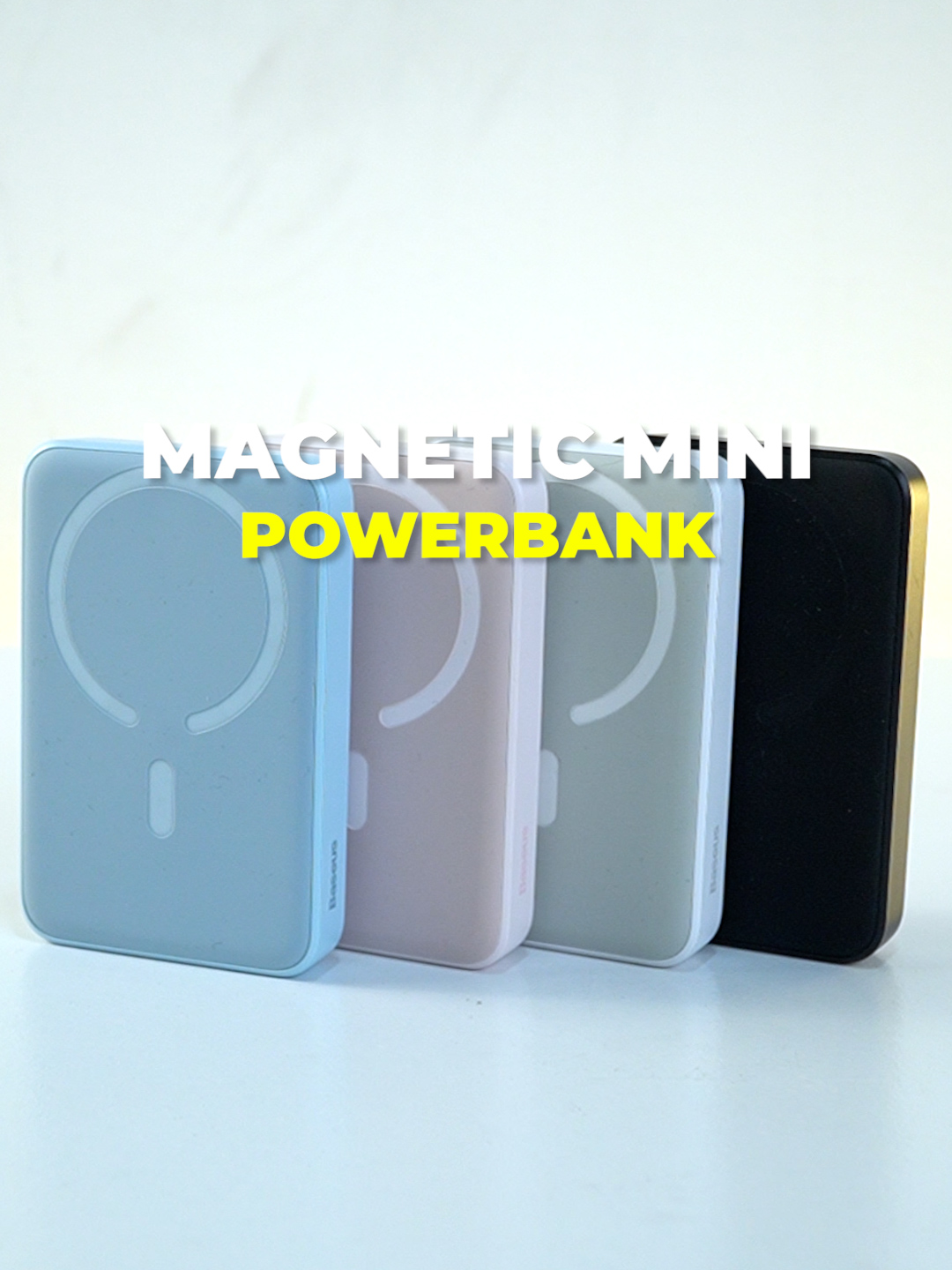 Powerbank magnetic mini ni ada beberapa warna pilihan, dan korang boleh charge phone secara wired atau wireless juga tau! Senang untuk digunakan, elegant dan compact! #baseus #baseusmalaysia #powerbank