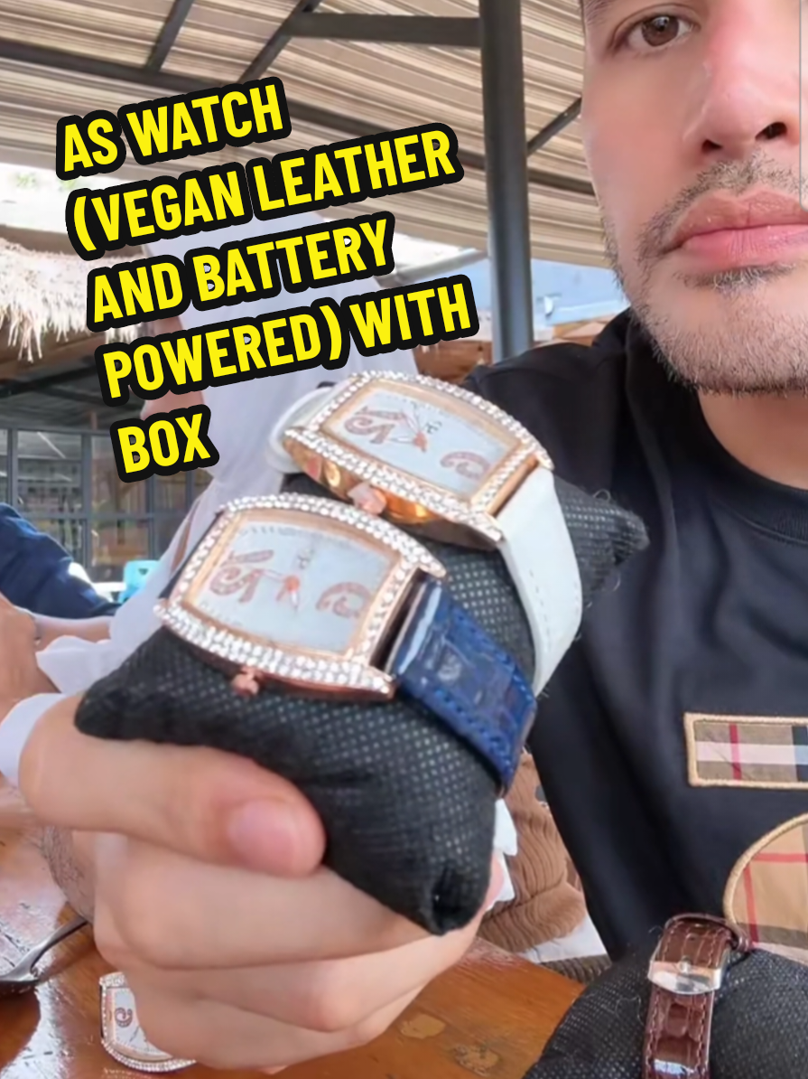 AS WATCH (VEGAN LEATHER AND BATTERY POWERED) WITH BOX #fyp #terlajaklaris #jamdatoalifsyukri #aswatch #yanavariousshop #aswatchveganleather 