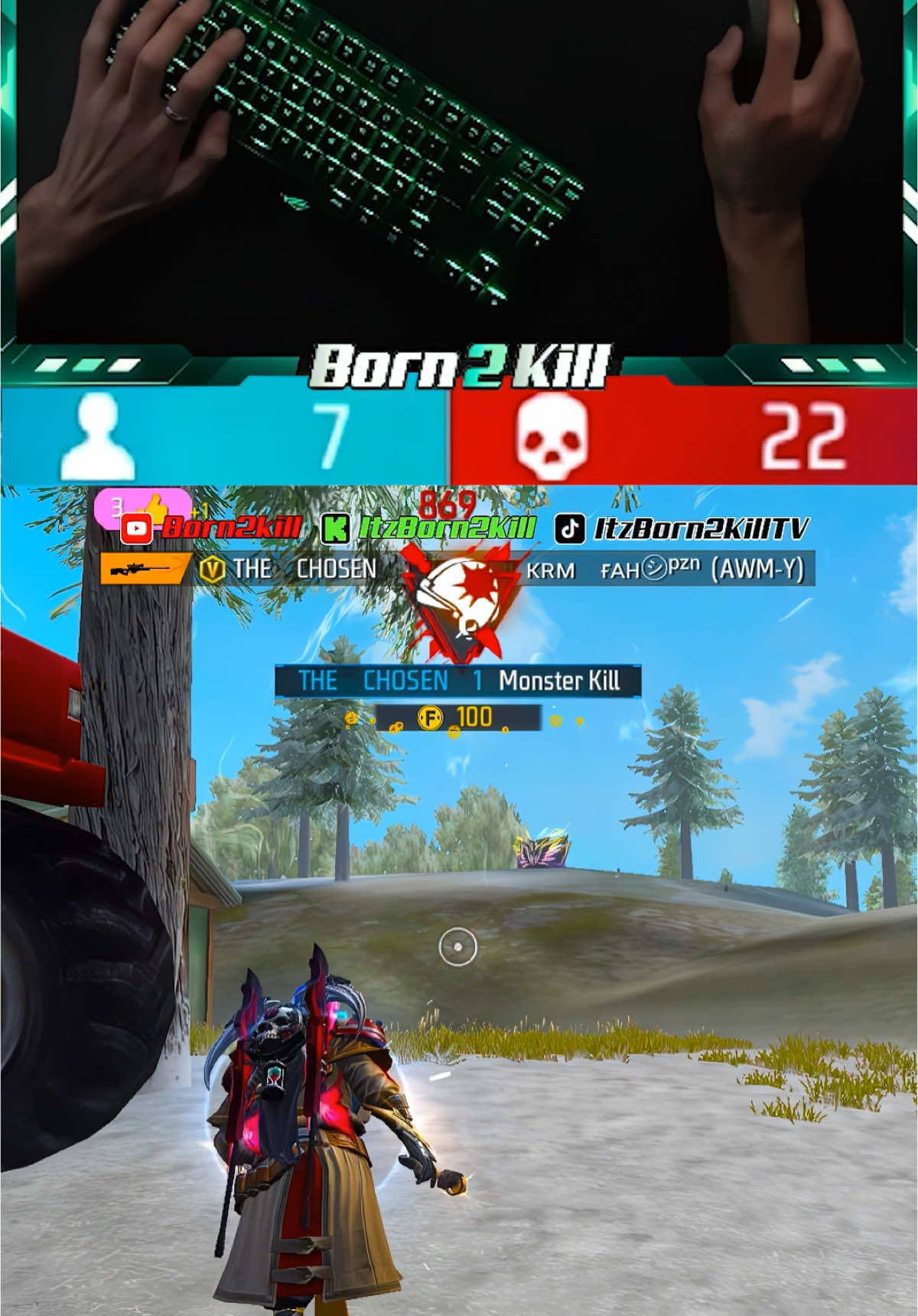 ‎كل ما عليّ قوله هو: ما شاء الله 🫴👑 . #gameplay #fyp #viral #born2kill #Born2Kill #explore #b2k #foryoupage #share #freefire 